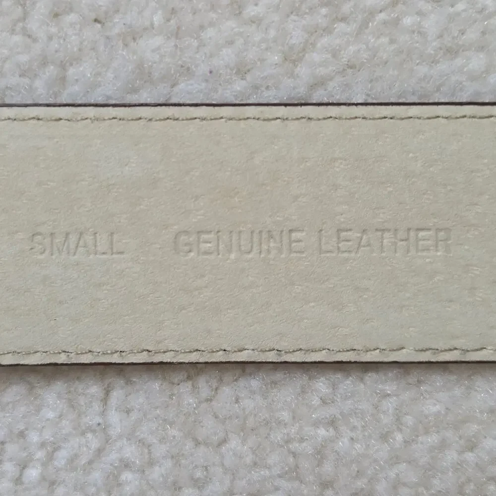 NWOT Michael Kors Women's Small Genuine Leather Belt Brown Silver-Tone